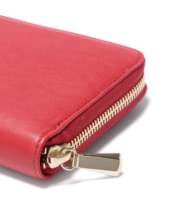 JIMMY CHOO(ジミーチュウコピー)ラウンドファスナー長財布 RED PIPPA